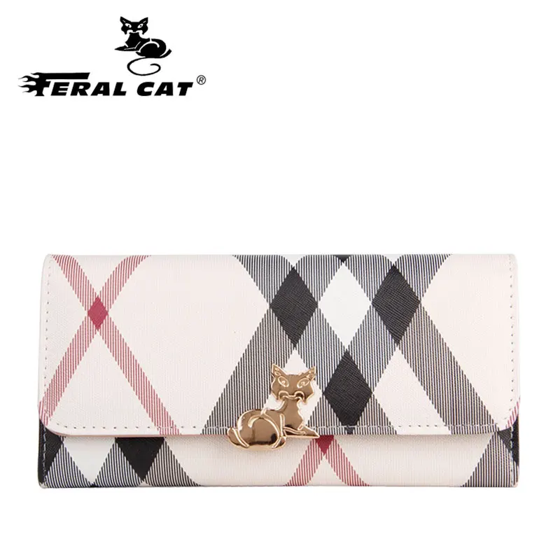 Роскошный клатч, Женский кошелек, держатель для карт, кошелек, женский классический клатч, женская сумка для женщин, женская сумка известного бренда 08 - Цвет: 9012 cat