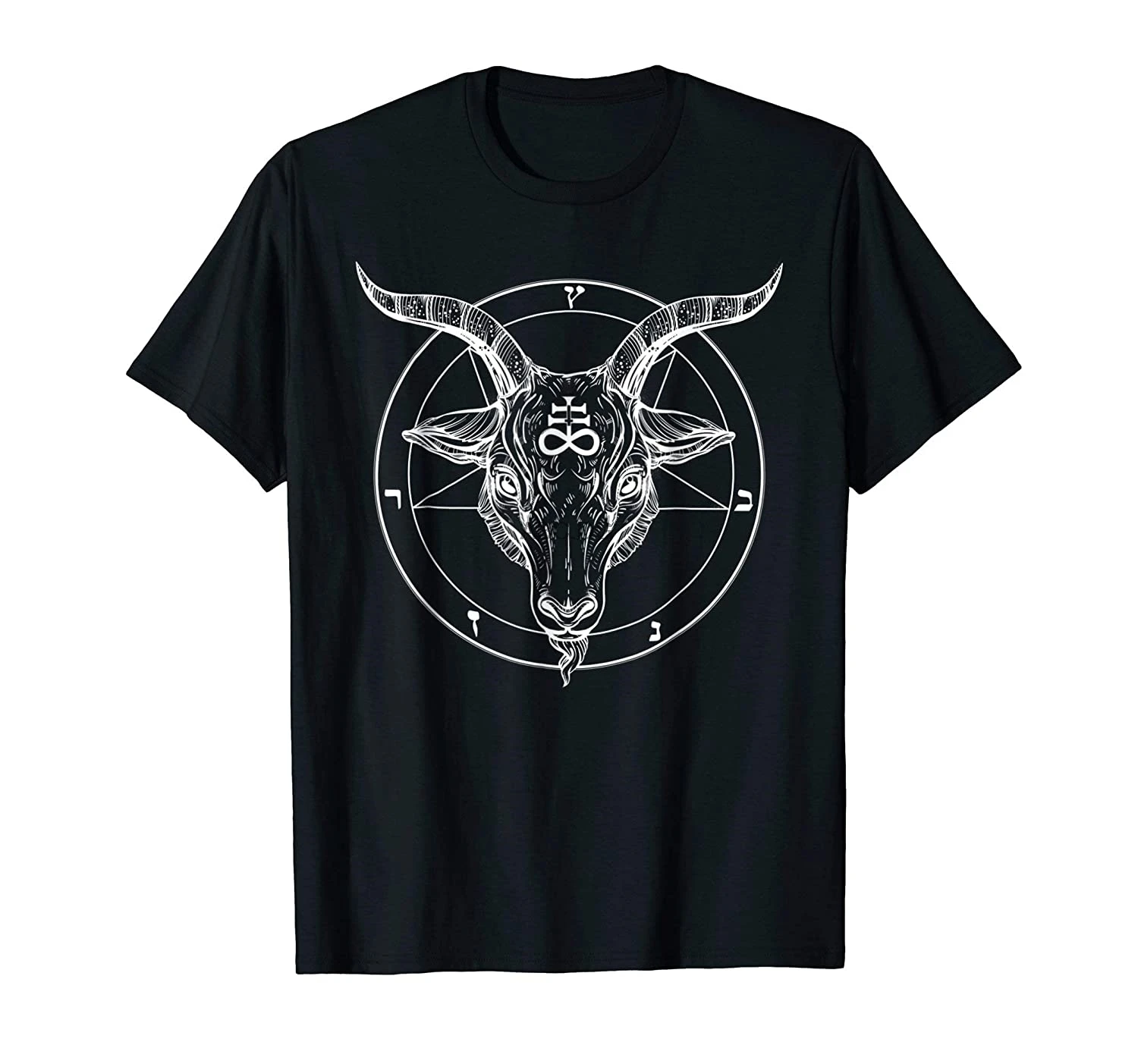 Футболка с пентаграммой-Baphomet Satanist футболка изображением козла-Stay странная |