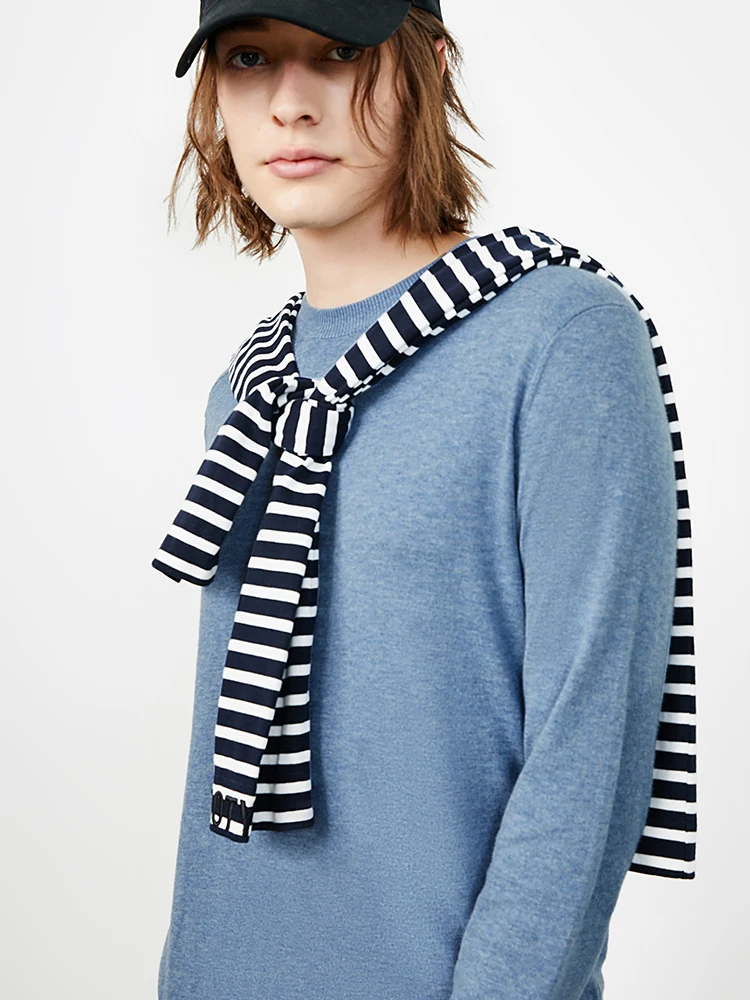 JackJones мужской цветной удобный свитер из ткани с круглым вырезом 219324522