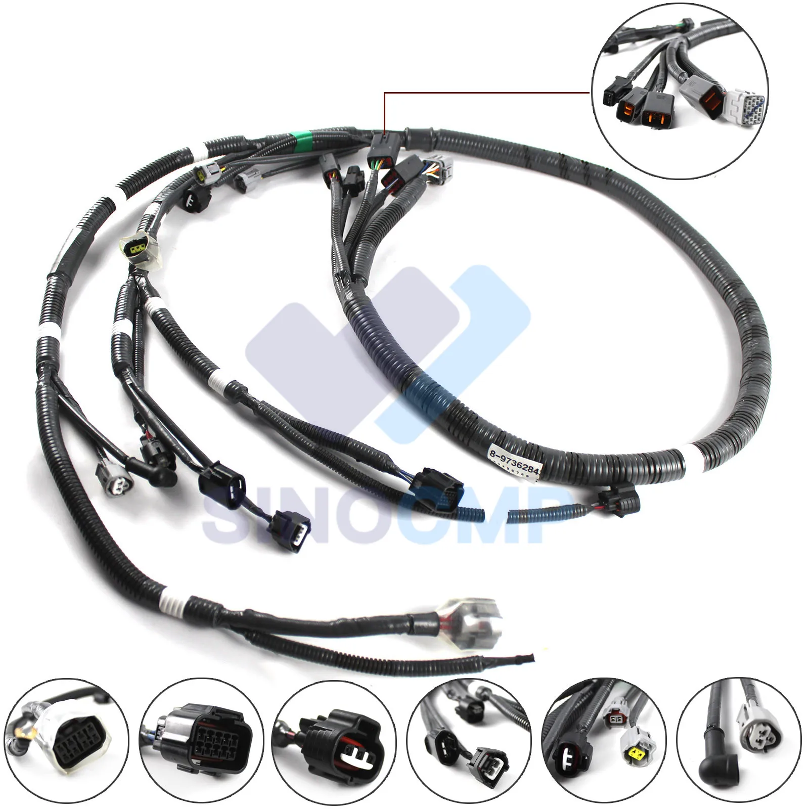 Engine Wiring Harness 87597922 For Cx240b Excavator With 6 Months