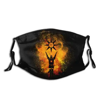 

Dark Souls Praise The Sun Face Mouth Mask With Replaceable PM2.5 Filters Leisure Anti-Bacterial Protection Cover Respirator