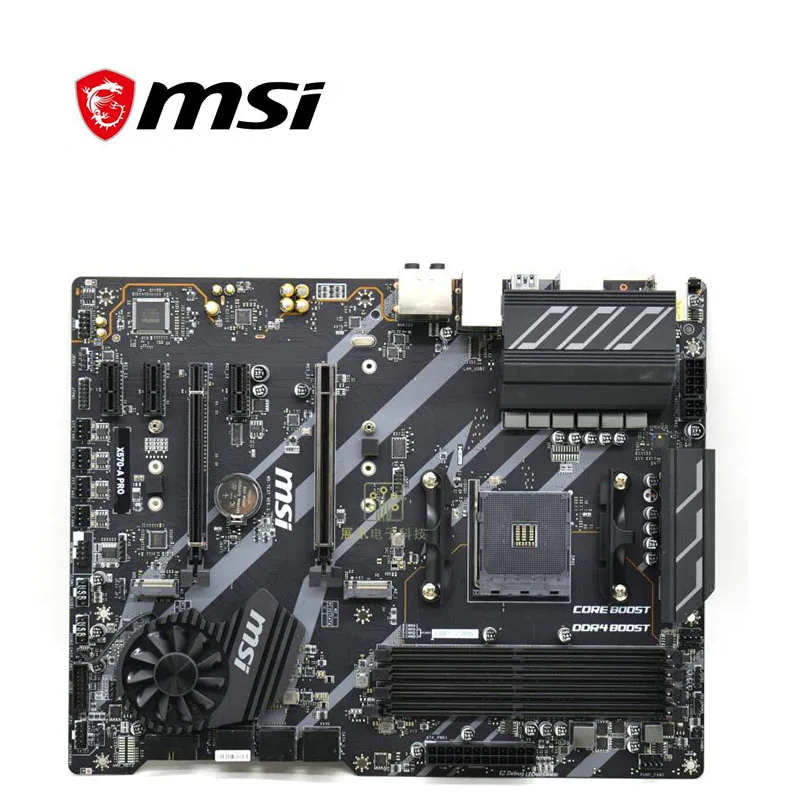 Используется для материнской платы MSI X570 A PRO Socket AM4 DDR4 AMD PICI E 4 0 M.2 оригинальная