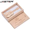 JASTER (free LOGO) guitar shaped pen drive wooden music usb 2.0 flash drive memory Stick pendrive 4GB 16GB 32GB 64GB ► Photo 3/6