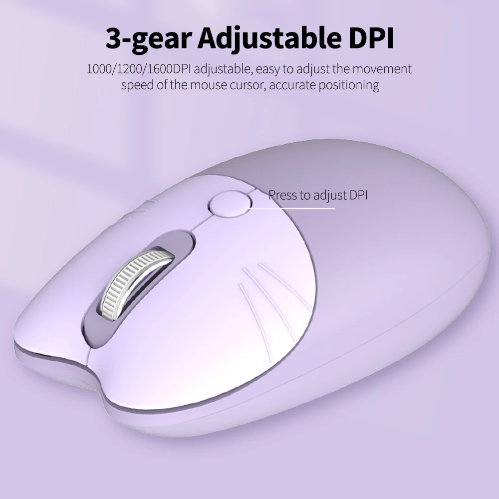 Mofii 2.4G Wireless Mouse M3 Gaming Mouse Ergonomic Office Mice Auto Sleep Low Noise 1600DPI for Desktop Computer Laptop