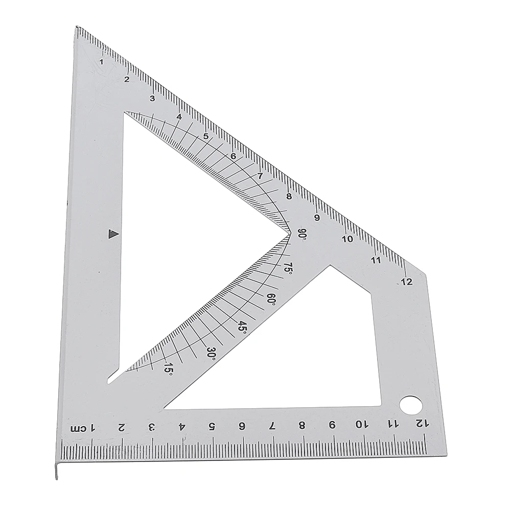 Square Stainless Steel 90 Degree Angle Ruler Measurement Tool Woodworking L