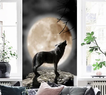 

[Self-Adhesive] 3D Wolf 1001 Wall Paper mural Wall Print Decal Wall Murals