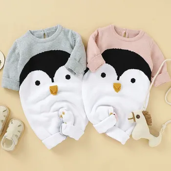 

Facejoyous Baby Knitted Clothes Long Sleeve Baby Boy Romper Autumn Winter Baby Girl Jumpsuit Newborn Infant Toddler Sweater