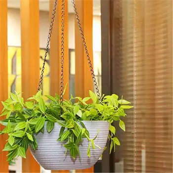 

Hanging Planter Semi-Circular Flowerpot All-Match Self-Absorbing Plant Holder Garden Decoration Indoor Outdoor Watering Hanging
