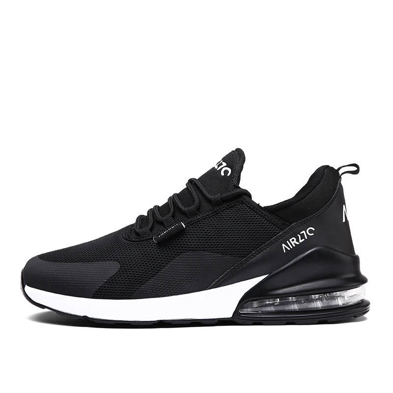 Uberu/Мужская дышащая обувь для бега; удобные мягкие теннисные кроссовки; переносная Нескользящая спортивная обувь для отдыха; большой размер 47 - Цвет: 270 White Black-Air