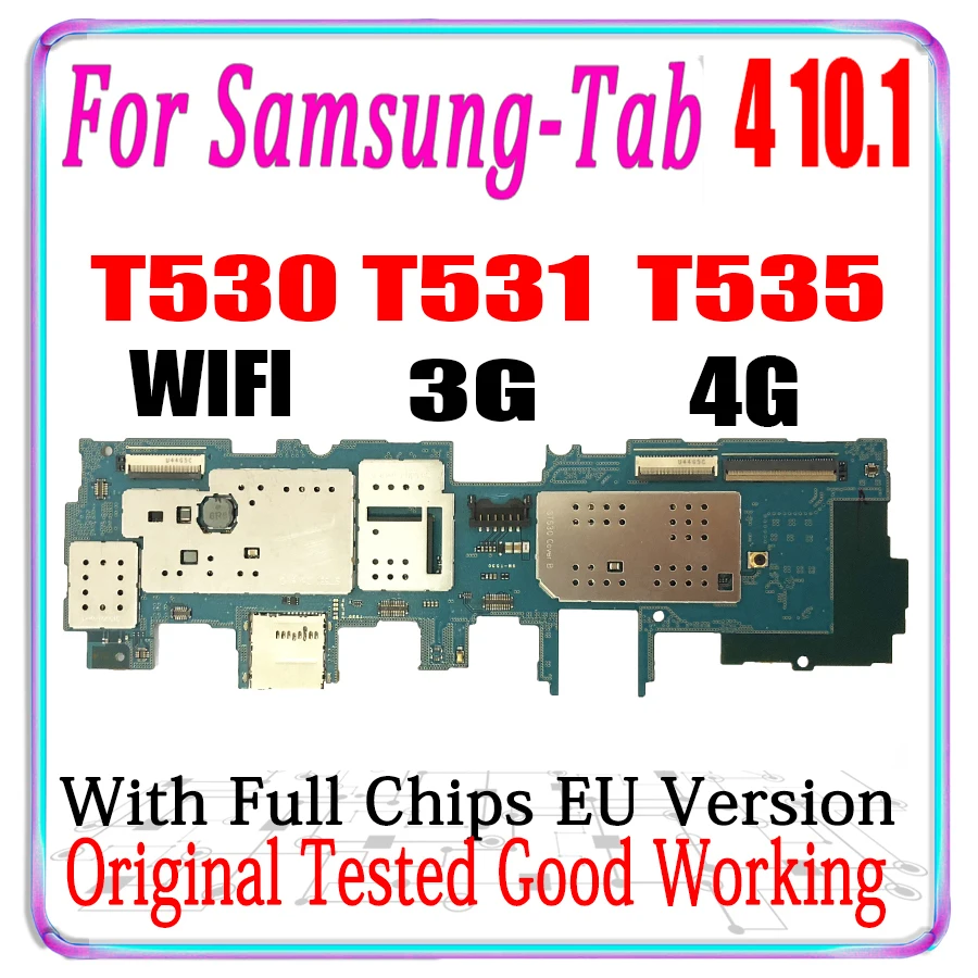 Европейская версия для Samsung Galaxy Tab 4 9. 0 T530 WIFI T535 3G T531 4G материнская плата | Мобильные
