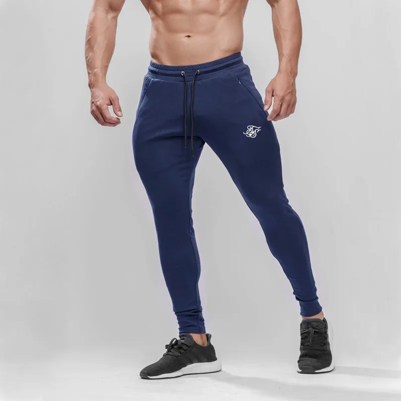 Sik Silk мужские брюки для фитнеса, обтягивающие брюки, Осенние эластичные штаны для бодибилдинга, тренировочные брюки, мужские спортивные штаны