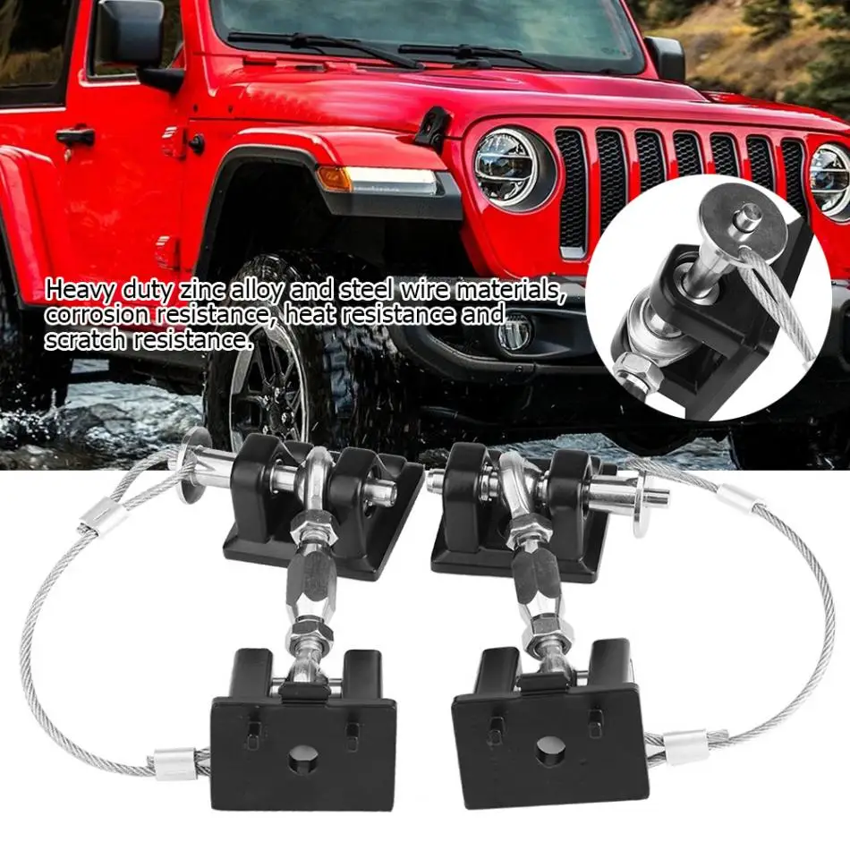 2 шт Противоугонная защелка капота замок комплект для Jeep Wrangler JK 2007- фиксирующие защелки капота