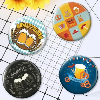 

Oktoberfest Buttons Pins Bavarian Style Badges