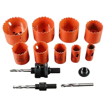

13pcs Drilling Hole Saw Cutting Kit Opener Drill Bit Cutter Holesaw for Aluminum Iron Stainless Steel Plate Metal Plate