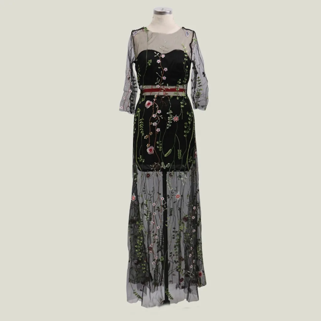 Vestidos ropa mujer, зимнее сексуальное платье, женское платье с полурукавом и глубоким v-образным вырезом на спине, длинное коктейльное платье на выпускной, свадебное рождественское платье, Халат