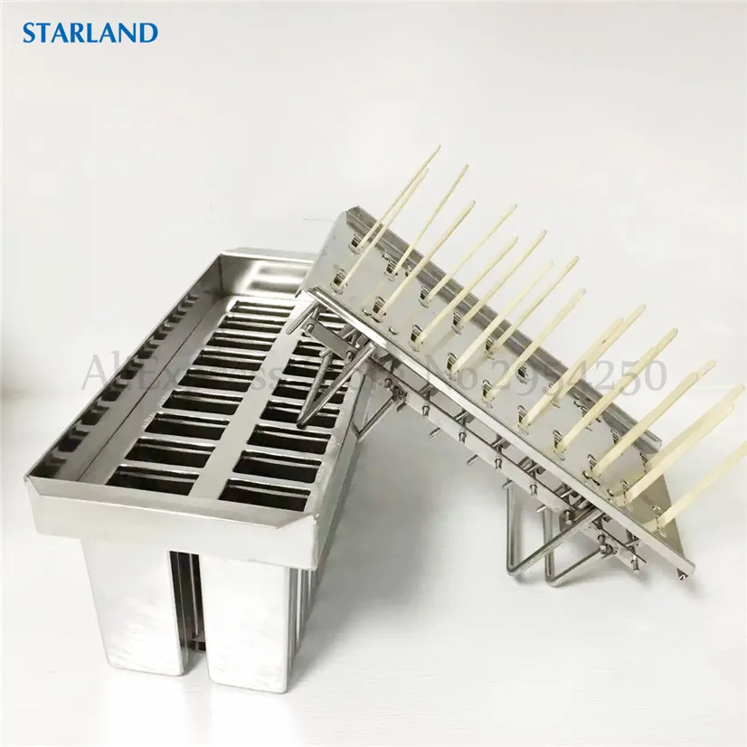 Stainless Steel Commercial DIY Popsicle Molds 20 Cells Ice Pop Mold Maker Accesorios Kitchen Ice Cream Bar Moulds 6 Options 4