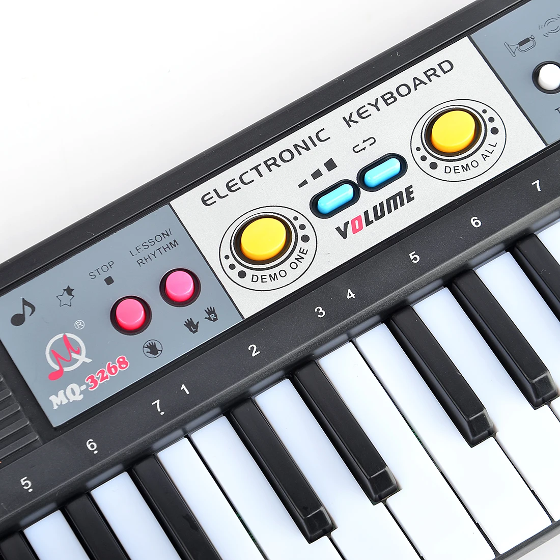 32 ключа электронная клавиатура пианино с микрофоном музыкальная игрушка для детей MQ3268-черный
