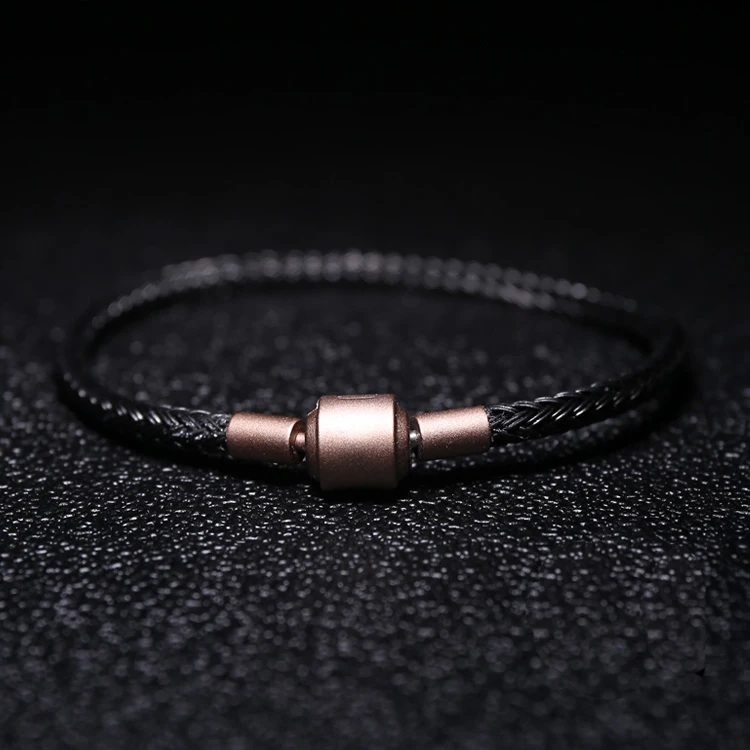 Модный роскошный браслет из розового золота с открытым манжетом, титановые браслеты, ювелирный браслет для женщин, подарок для пары, браслеты для влюбленных, ювелирное изделие - Окраска металла: 510-2
