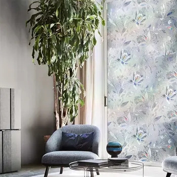 

Privacy Window Film 3D Static Decoration Self Adhesive for UV Blocking Heat Cont