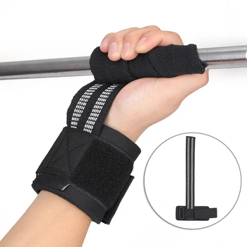 

1 Pair Weightlifting Strap Wrist Protection Belt Fitness Body Building Comfortable Soft Provides Better Protection