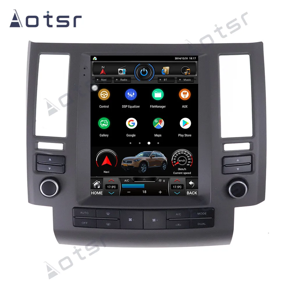 Android 10.0 Tesla Style GPS Navigation For Infiniti FX35 FX45 FX25 FX37 2003 2004 2005 2006 Auto Radio Stereo Multimedia Player