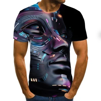 

3D t-shirt men's loose cool spaceman T-shirt casual summer fun t-shirt men's clothes xxs-6xl top