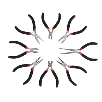 

Jewellery Making Beading Mini Pliers Tools Kit Set Round Flat Long Nose