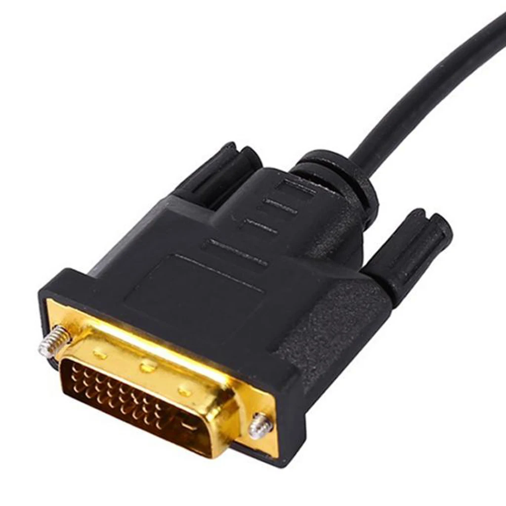 DVI to HDMI Cable 1.8m, HDMI to DVI Cable Cord DVI-D to HDMI Adapter Cable for PC Laptop HDTV Porjector