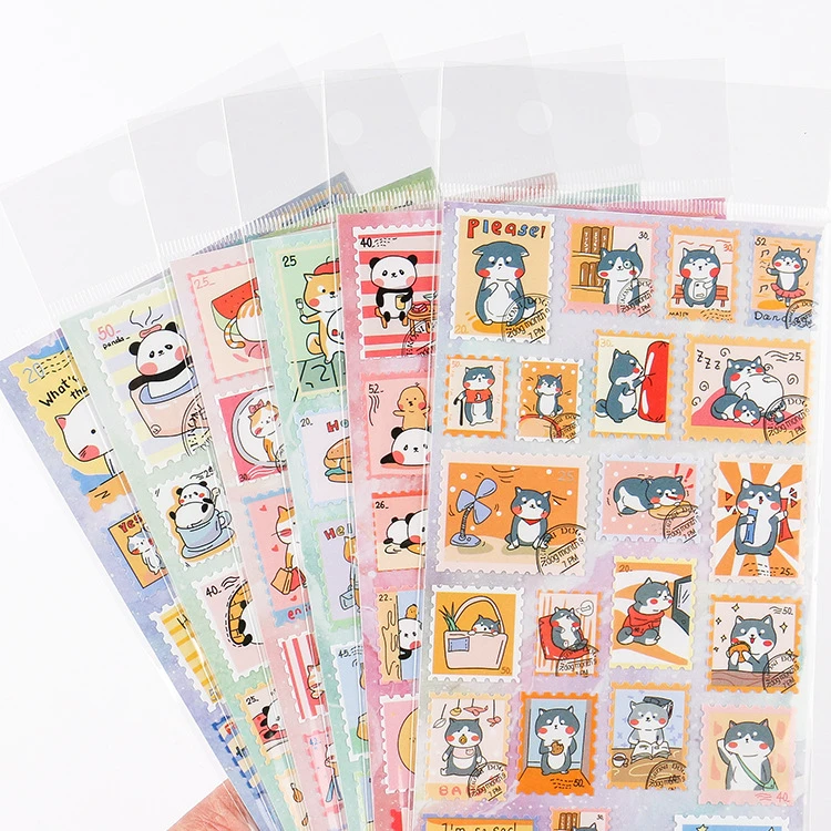 1 Pieces Dessin Anime Mignon Shiba Inu Chien Chat Journal Decoratif Autocollants Scrapbooking Baton Etiquette Journal Intime Papeterie Album Timbre Autocollants Aliexpress