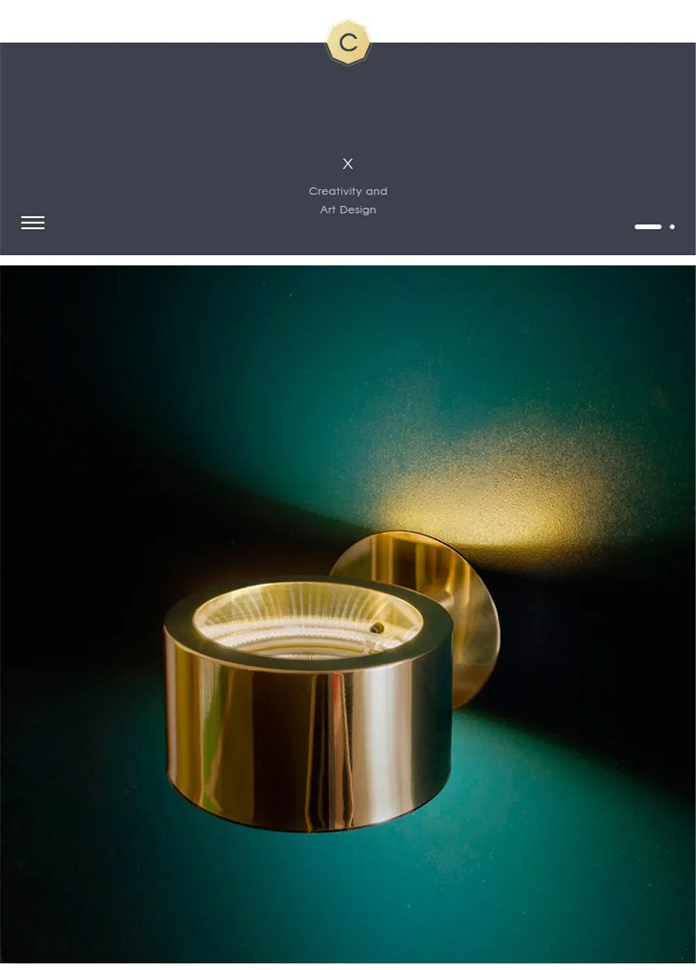 Simple Modern LED Wall Light Nordic Design Loft Decor Sconce Wall Lights Iron Gold Bedside Wall Lamp Home Lighting Luminaire (2)