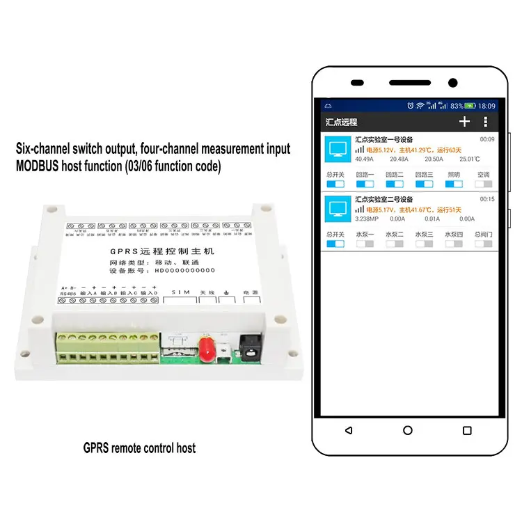 Mobile Phone GPRS Remote Controller Pump Street Light SMS Control Switch Data Acquisition Liquid Level Current Monitoring | Бытовая