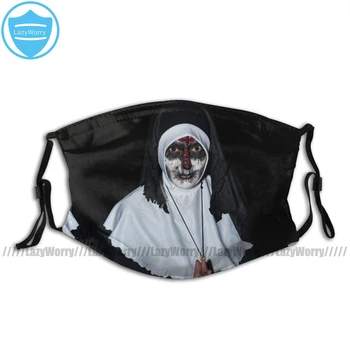 

The Nun Halloween Mouth Face Mask The Nun Facial Mask Fashion with Filters Mask for Adult Funny