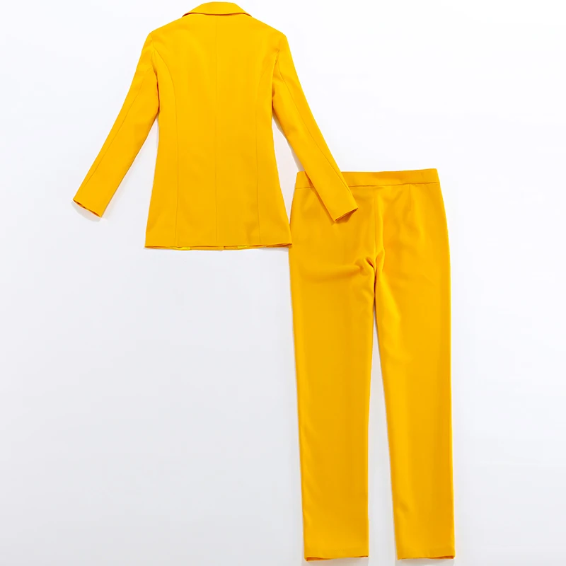 Temperament women's professional Blazer pants two-piece suit Fall 2020 women's elegant ladies office jacket Casual trousers