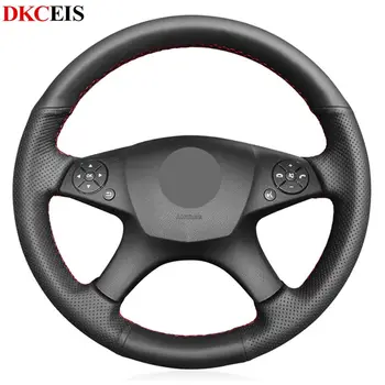 

Black Soft Artificial Leather Car Steering Wheel Cover for Mercedes Benz W204 C-Class 2007-2010 C300 C280 C260 C230 C180 C200