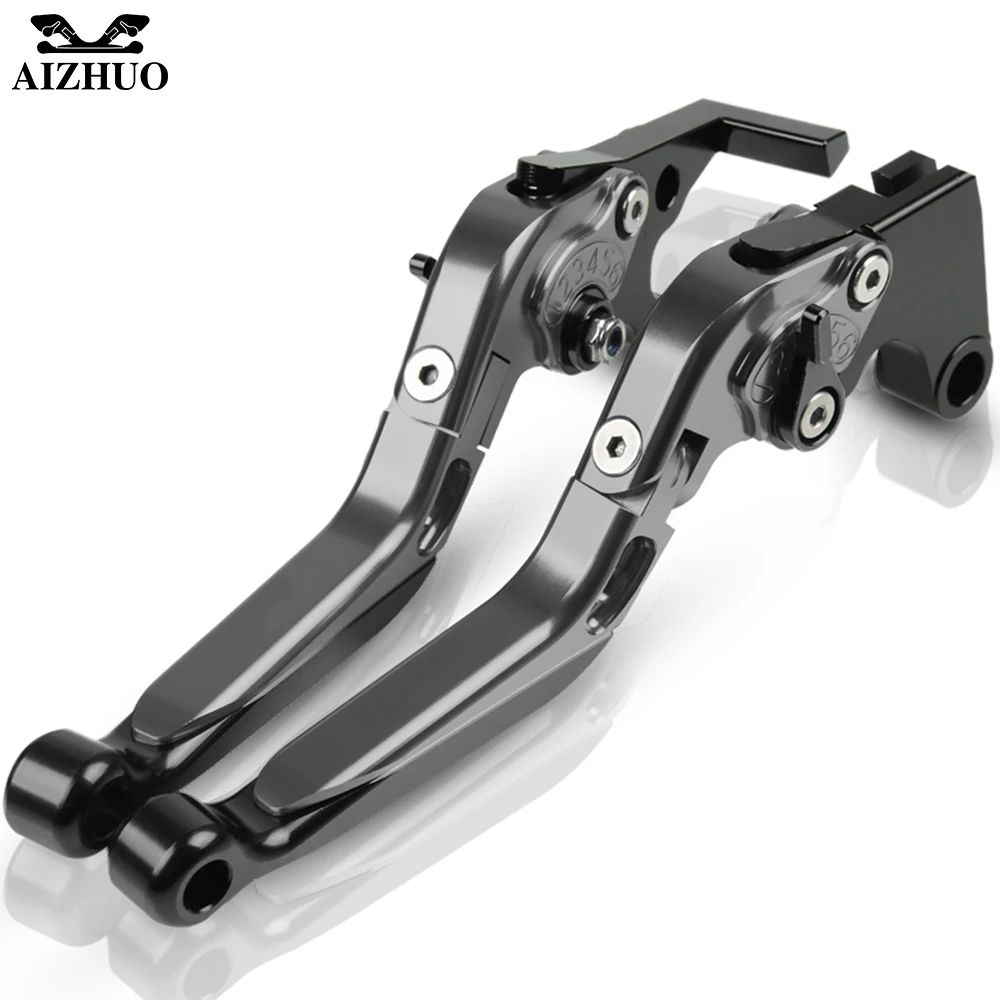 Для поездок на мотоцикле Ducati 848 848 EVO 2007-2013 2008 2009 2010 2011 2012 мотоцикла с ЧПУ сцепные рычаги Регулируемая Складная Выдвижная - Цвет: gray gray black