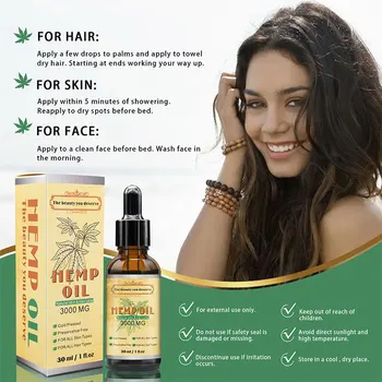 

Hemp Seed Oil Soothing Stress Relief Pains Nourishing Skin Hair Hemp Massage Essential Oi Good Use