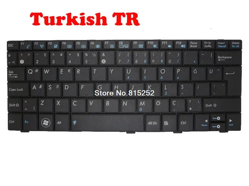 

Laptop Keyboard For ASUS EPC 1001HA 1001P 1001PXD 1005HA 1005P 1005PX 1005PXD 1008HA R101 R101D TR Turkish 04GOA192KTU10-1