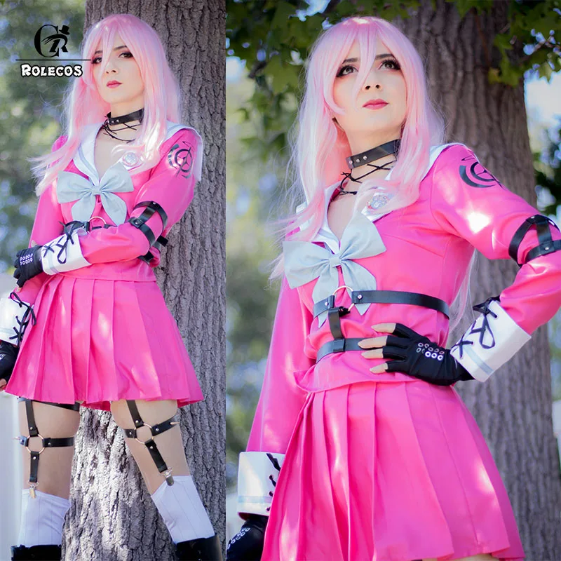 ROLECOS аниме Danganronpa V3 Killing Harmony Iruma Miu Rabbit Косплей косплей костюм женская школьная