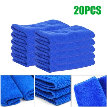 

Car Polishing Towels Cloths 20Pcs Affordable Automobile Home Office Window Glass Buffing Waxing Rag Paint Care