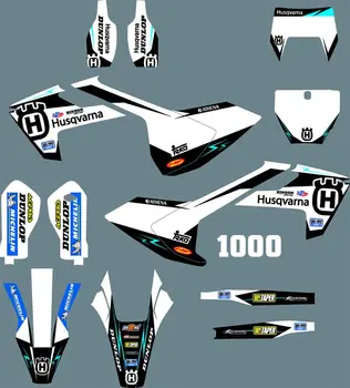 

1000 3M Motorcycle Graphic Stickers for Husqvarna FE TE TX 2017 2018 2019