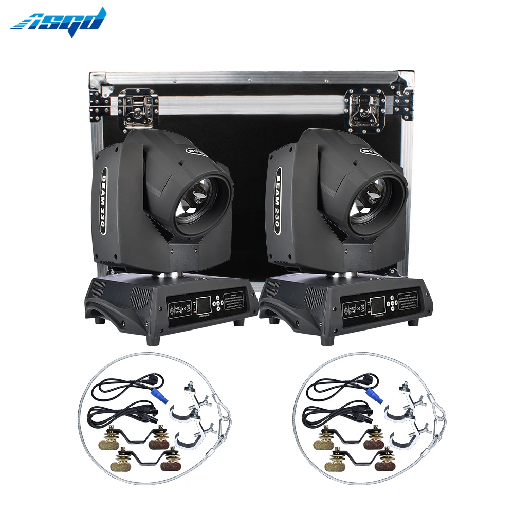 

Flight Case With Beam 7R 230W Moving Head Light Iron DMX Plug Double Prisms 16+24 Facet 22 Gobos For DJ Stage Show Sharpy Lyre