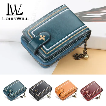 

LouisWill Women Card Holders Credit Card Holder ID Cards Case Wallet PU Leather Short Purse Bifold Wallet with Hasp