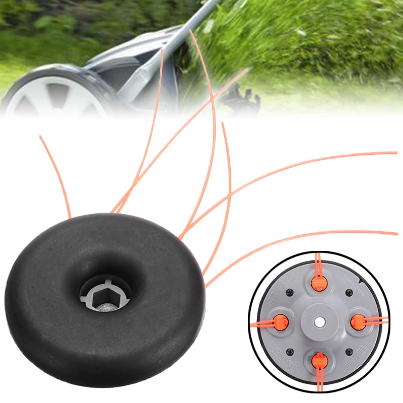 

New Trimmer Head Mower Trimmer Head Universal Plastic String Trimmer Head Brush Cutter Lawn Mower Accessories For Garden
