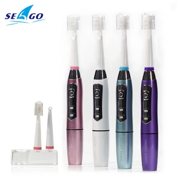 

Seago Adult Electric Toothbrush Waterproof Whitening Teeth Oral Hygiene Tooth Brushes with 3 Replacement Brush Heads SG910
