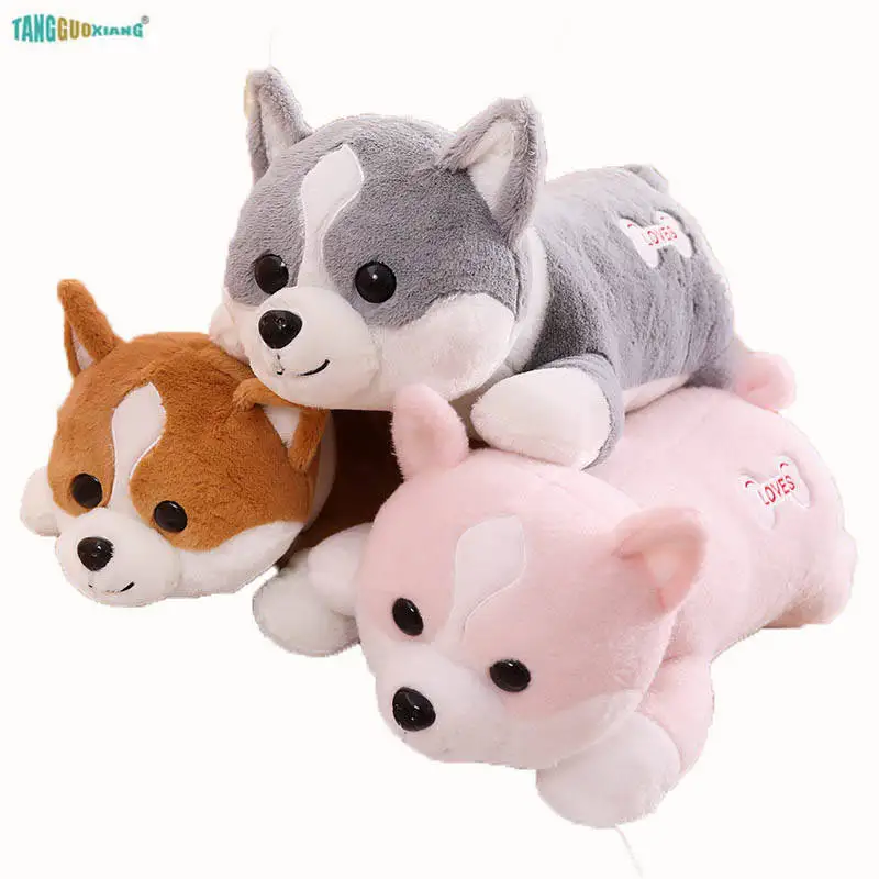 

60-100cm Cute Shiba Inu Dog Plush Toy Soft Stuffed Animal Doll Corgi Pillow Christmas Gift for Baby Kids Kawaii Xmas Present