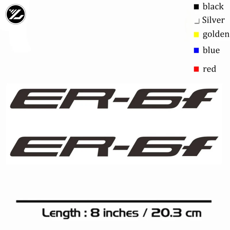 Track Bike or Toolbox ref #195B ER6-F logo decal Sticker for ER6F Race