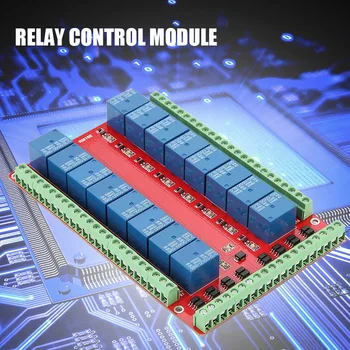 

Isolated 16-way Relay Control Module Expanding Module High/Low-level Signal Release 5V 12V 24V CLH@8