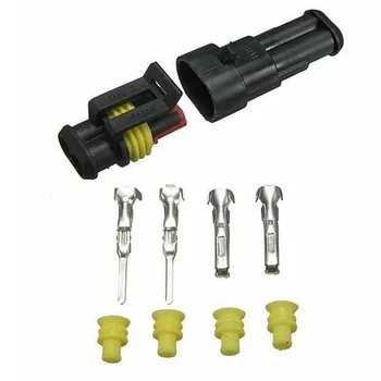 

2-4 Way Electrical Wire Plug Auto Motorcycle Male Female Connector Terminal Set