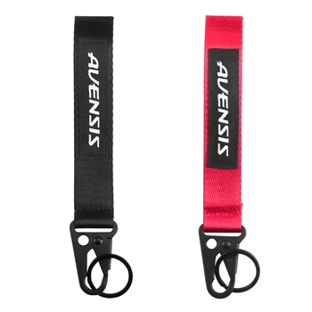 

High quality Ribbon Webbing Car key ring Nylon Webbing Keychain with hawk buckle key ring for toyota Avensis car Accessories