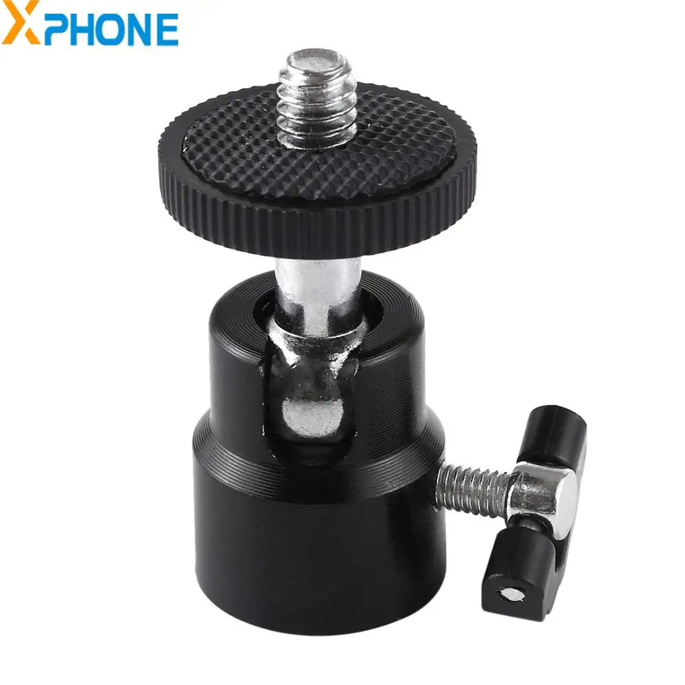 PULUZ 1/4 inch Screw Metal Tripod Ball Head Adapter with LockTripod
